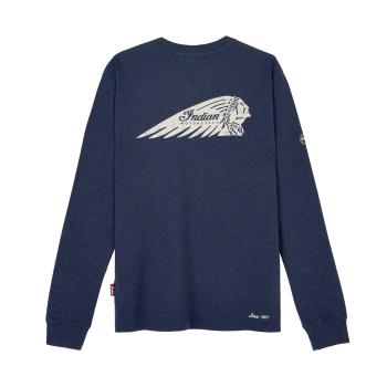 Preview: MENS HEADDRESS POCKET HENLEY LS T-SHIRT - NAVY