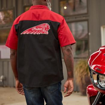 Preview: MENS HEADDRESS POCKET SS SHIRT - RED