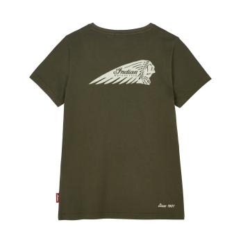 Preview: WOMENS V-NECK HEADDRESS TEE - GREEN