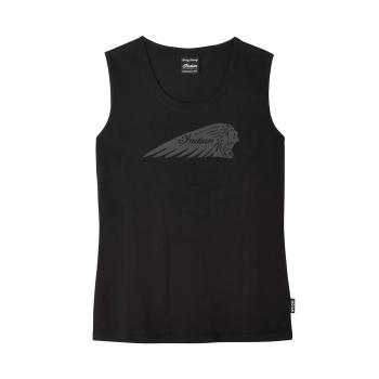 WOMENS HEADDRESS PRINT TANK - BLACK