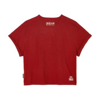 Preview: WOMENS CROPPED HEADDRESS T-SHIRT - RED
