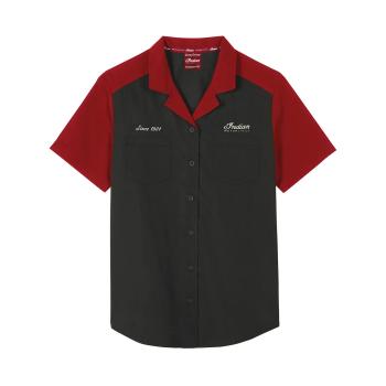 WOMENS HEADDRESS POCKET SS SHIRT - RED