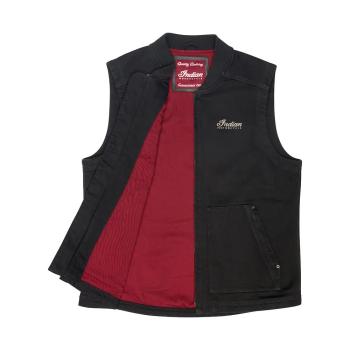 Preview: MENS CALLAN DENIM VEST - BLACK