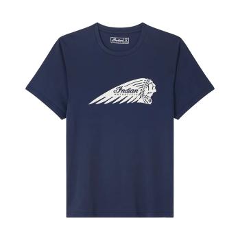 MENS ESSENTIAL HEADDRESS LOGO T-SHIRT - NAVY