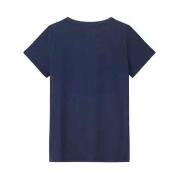 Preview: WOMENS ESSENTIAL SCRIPT LOGO T-SHIRT - NAVY