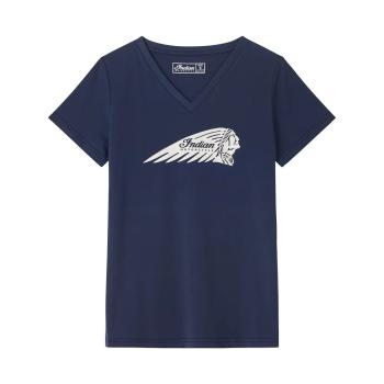 WOMENS ESSENTIAL SCRIPT LOGO T-SHIRT - NAVY