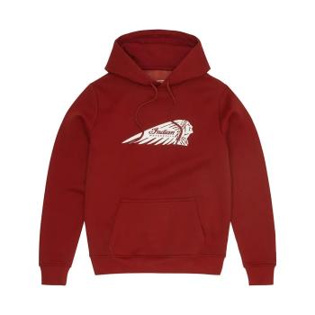 WOMENS ESSENTIAL SCRIPT LOGO HOODIE - RED
