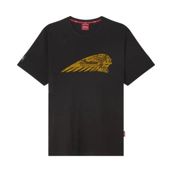 MENS DISTRESSED HEADDRESS T-SHIRT - BLACK