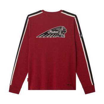 Preview: MENS HEADDRESS STRIPED LONG SLEEVE T-SHIRT - RED