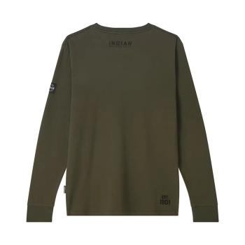 Preview: MENS HEADDRESS PRINT LONG SLEEVE T-SHIRT - GREEN