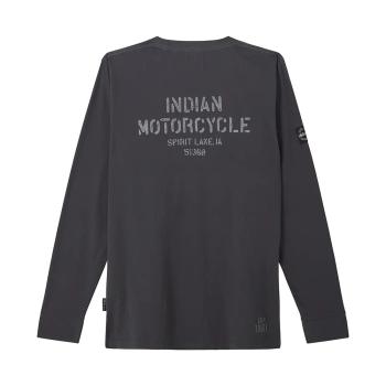 Preview: MENS STENCIL LOGO LONG SLEEVE T-SHIRT - GRAY