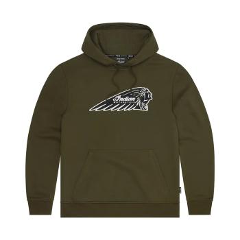 MENS OUTLINE HEADDRESS HOODIE - GREEN