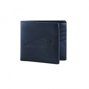 INDIAN BI-FOLD WALLET - SCHWARZ