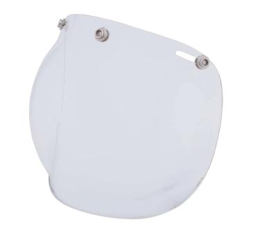 OPEN FACE RETRO HELMET BUBBLE VISOR - CLEAR