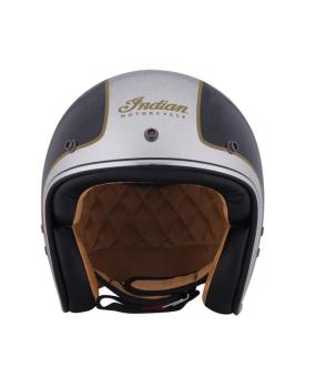 Preview: INDIAN TWO TONE OPEN FACE HELMET - BLACK/SILVER