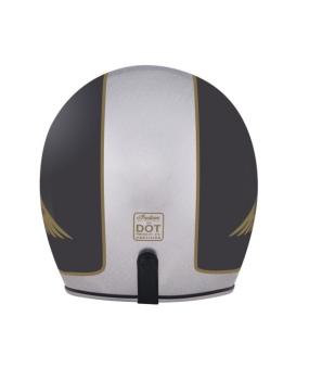 Preview: INDIAN TWO TONE OPEN FACE HELMET - BLACK/SILVER