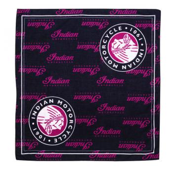 COTTON PET BANDANA WITH PRINTED LOGOS - 2-PACK - RED/BLACK