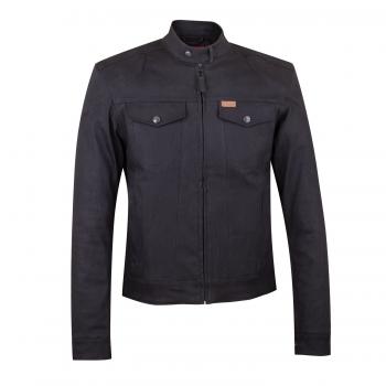 MENS DENIM ATLANTA RIDING JACKET - BLACK