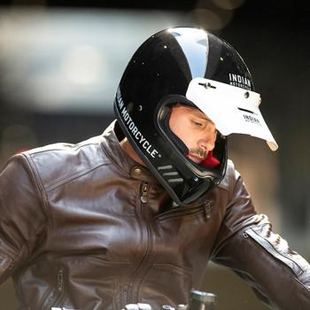 Leather indian motorcycle best sale helmet