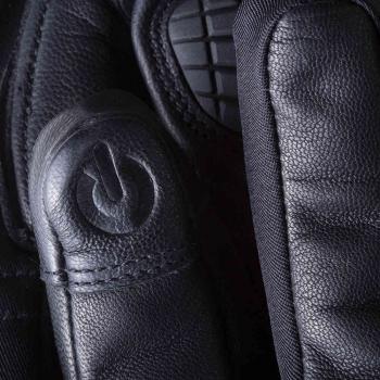 MENS WINTER RIDING GLOVES - HARD KNUCKLES - BLACK