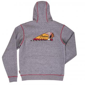 MENS LOGO HOODIE SWEATSHIRT - GRAY