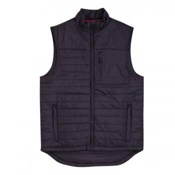 MENS THERMO ZIP-UP UNDERVEST - BLACK