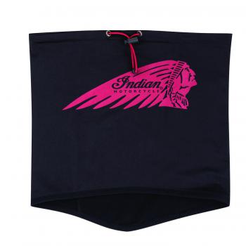HEADDRESS NECK WARMER - BLACK/RED