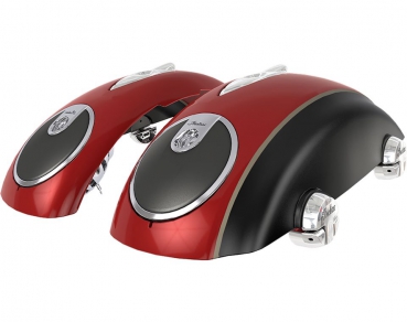 CONCERT AUDIO KOFFERDECKEL - INDIAN MOTORCYCLE RED & THUNDER BLACK
