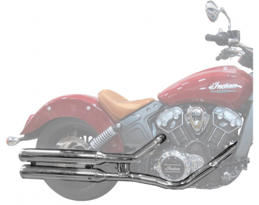 STAGE 1 STRAIGHTS SLIP-ON AUSPUFF - SCOUT - CHROM