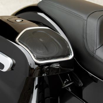 POWERBAND AUDIO SADDLEBAG SPEAKER BEZELS - CHROM - MODERN