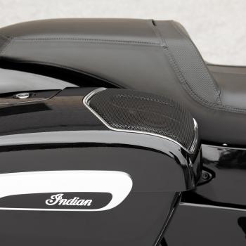 POWERBAND AUDIO SADDLEBAG SPEAKER BEZELS - CHROM - MODERN