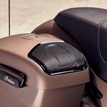 POWERBAND AUDIO SADDLEBAG SPEAKER BEZELS - SCHWARZ - MODERN