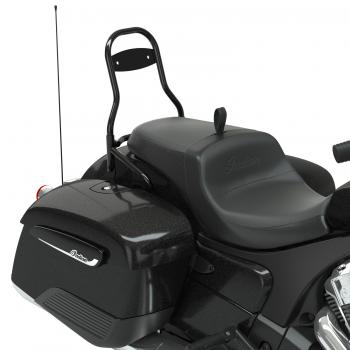 PASSENGER QUICK-RELEASE BACKREST - 12-INCH - SCHWARZ