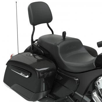 PASSENGER QUICK-RELEASE BACKREST - 12-INCH - SCHWARZ