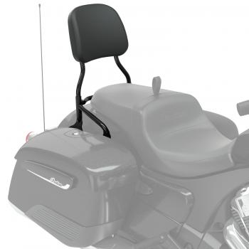 PASSENGER QUICK-RELEASE BACKREST - 12-INCH - SCHWARZ