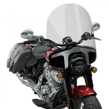 26.8" QUICK RELEASE HIGH WINDSHIELD - CLEAR, POLISHED PLATES - CHIEF STEELFRAME