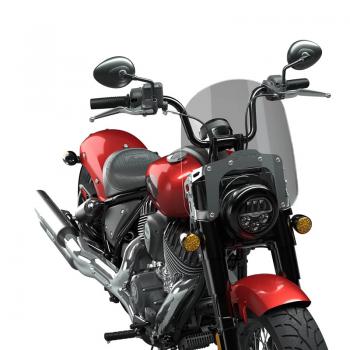 Preview: 17.8" QUICK RELEASE LOW WINDSHIELD - TINTED, POLISHED PLATES - CHIEF STEELFRAME