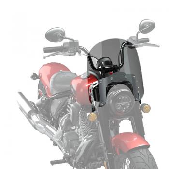 Preview: 17.8" QUICK RELEASE LOW WINDSHIELD - TINTED, POLISHED PLATES - CHIEF STEELFRAME