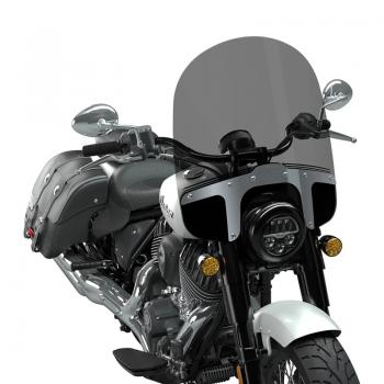 23.8" QUICK RELEASE MID WINDSHIELD - TINTED, POLISHED PLATES - CHIEF STEELFRAME