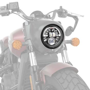 Preview: STEELFRAME PATHFINDER 5.75" ADAPTIVE LED ECE HEADLIGHT - BLACK