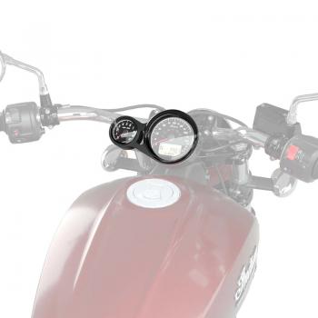 Preview: TACHOMETER WITH SHIFT LIGHT - BLACK/BLACK - SCOUT