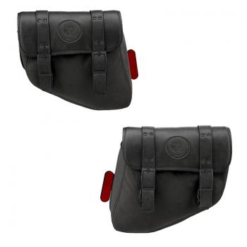 BOBBER SADDLEBAGS - CHIEF STEELFRAME - BLACK