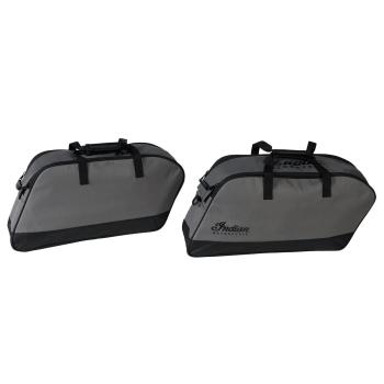 SPIRIT LAKE SADDLEBAG LINER TRAVEL BAGS - BLACK + GRAY