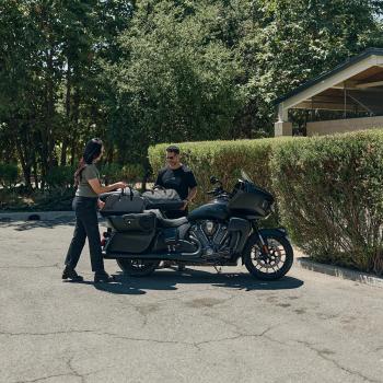 Preview: SPIRIT LAKE SADDLEBAG LINER TRAVEL BAGS - BLACK + GRAY