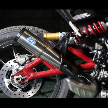 S&S Grand National EC Stainless Steel Slip-On - Indian FTR 1200