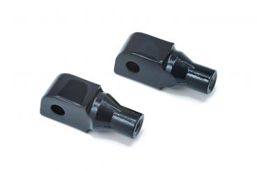 Konische Adapter für Indian Scout mit Küryakyn Fussrasten - Fahrerposition, Schwarz