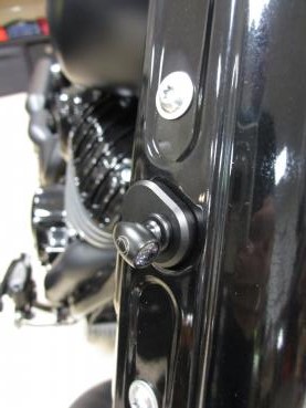 Gefräste Blinkeradapter für Chief Bobber und Super Chief - schwarz