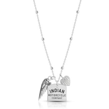 Indian Motorcycle Beaded Charm Necklace