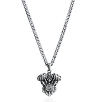 Indian Motorcycle Twin Engine Necklace