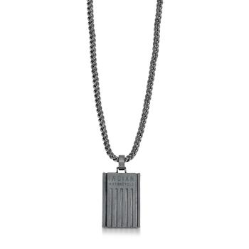 Engine Lines Necklace - Gunmetal